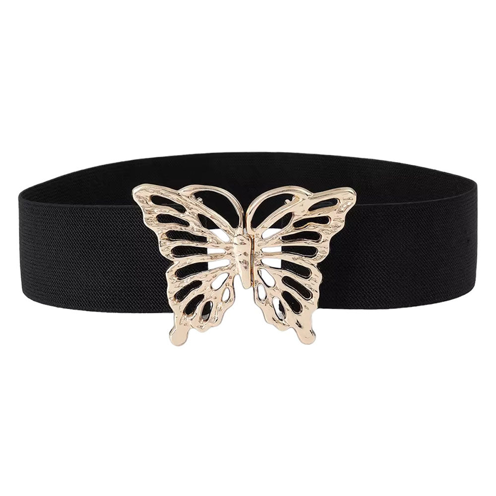 VILZSTUDIOS Elastic belt with butterfly buckle design