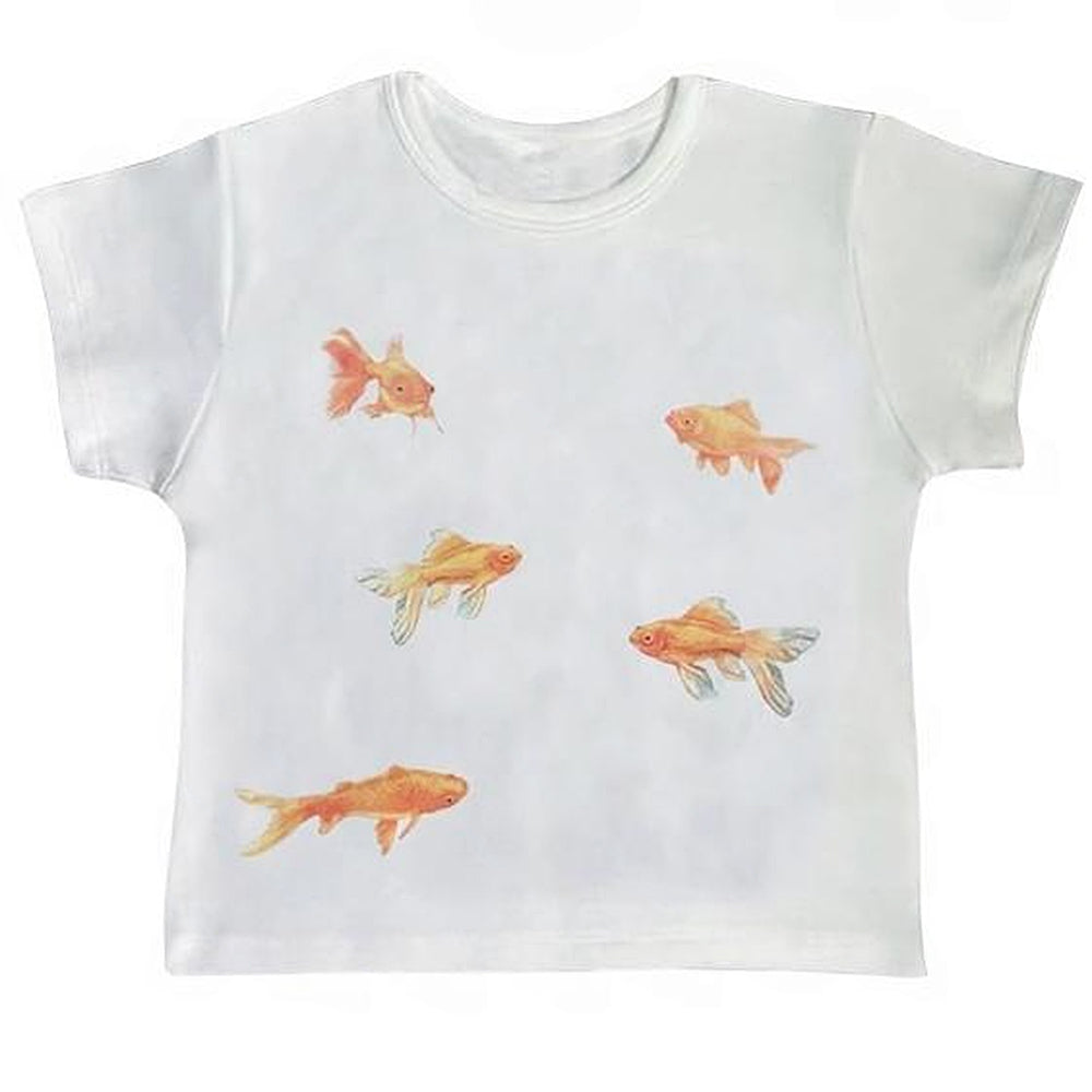 VILZSTUDIOS Stylish baby tee with koi fish print
