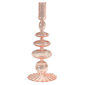 VILZSTUDIOS Elegant Nordic glass candle holder for home decor