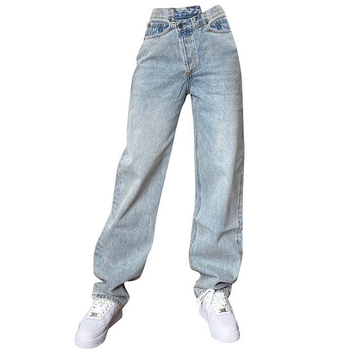 VILZSTUDIOS Elevated high-waisted straight jeans for modern streetwear style
