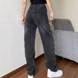VILZSTUDIOS Elevated high-waisted straight jeans for modern streetwear style