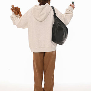 VILZSTUDIOS Embroidered oversized hoodie with bunny design