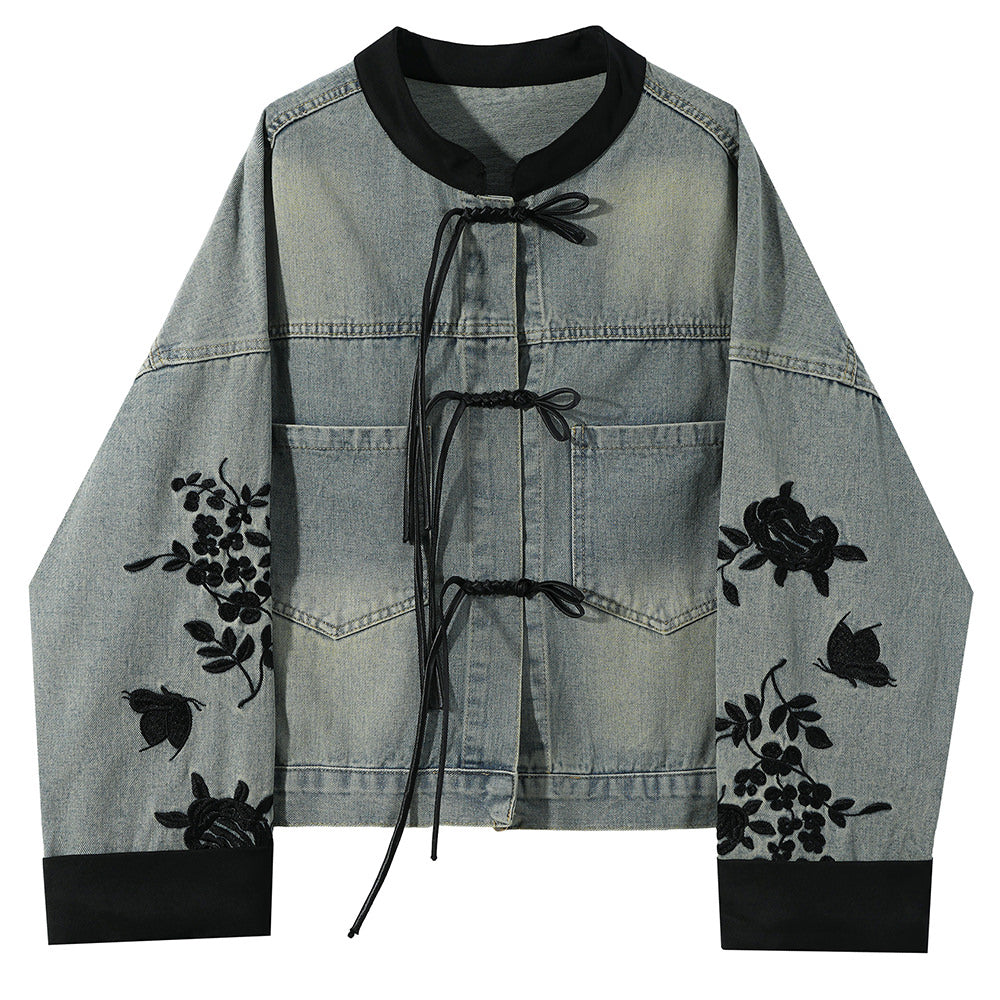 VILZSTUDIOS Stylish embroidered denim jacket from VILZSTUDIOS