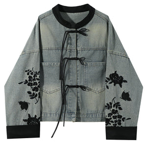 VILZSTUDIOS Stylish embroidered denim jacket from VILZSTUDIOS