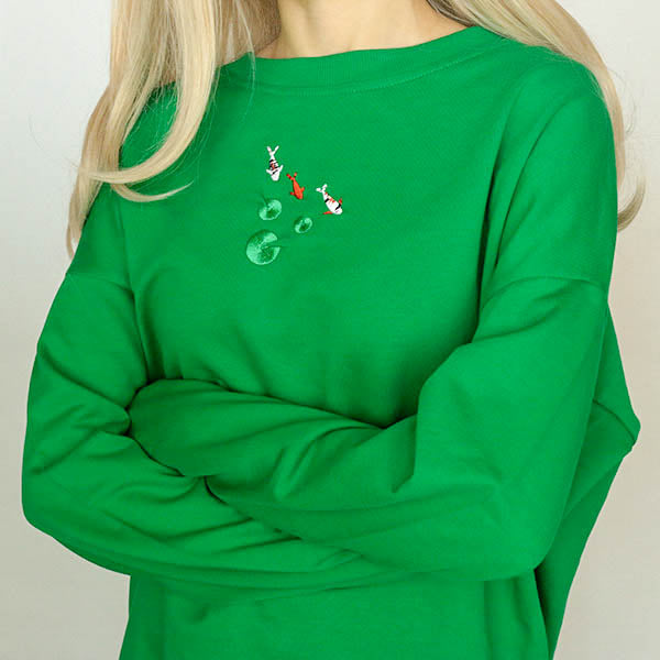 VILZSTUDIOS Embroidered koi fish sweatshirt from VILZSTUDIOS