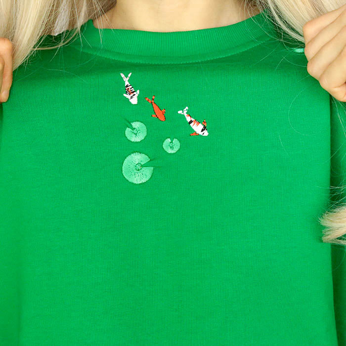 VILZSTUDIOS Embroidered koi fish sweatshirt from VILZSTUDIOS