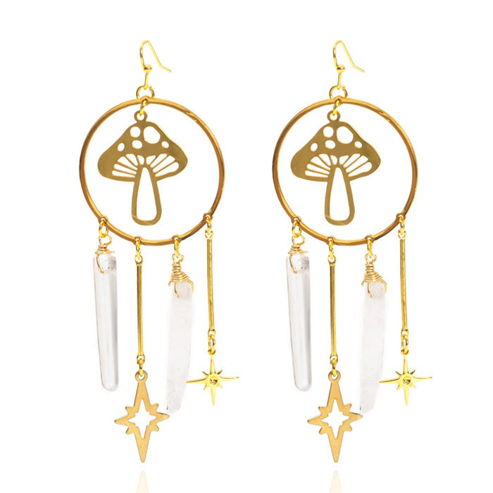 VILZSTUDIOS Enchanting earrings featuring a mushroom design