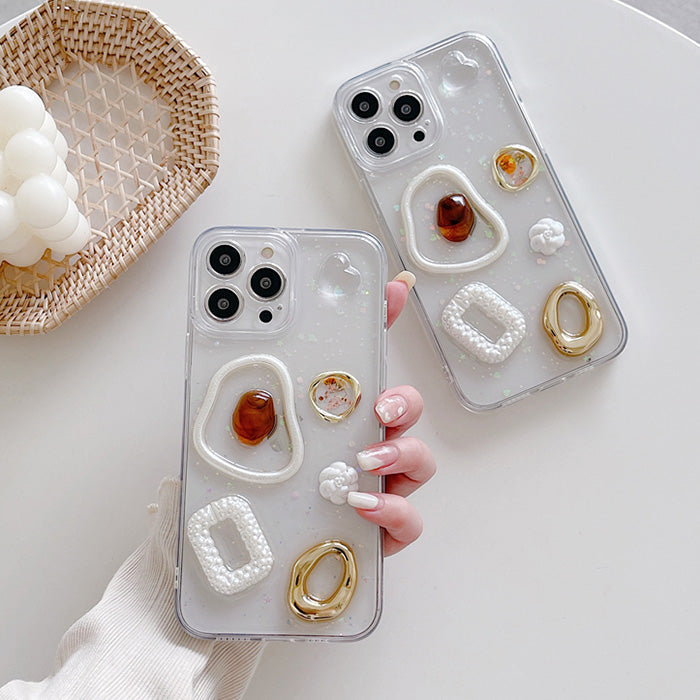 VILZSTUDIOS Stylish heart mirror iPhone case