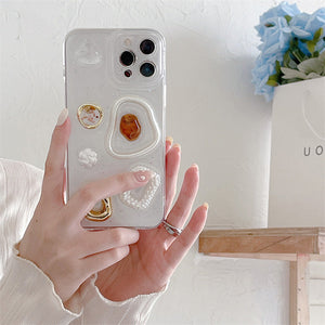 VILZSTUDIOS Stylish heart mirror iPhone case