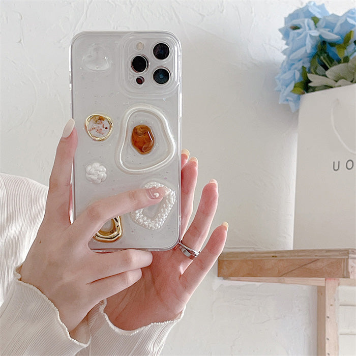 VILZSTUDIOS Stylish heart mirror iPhone case