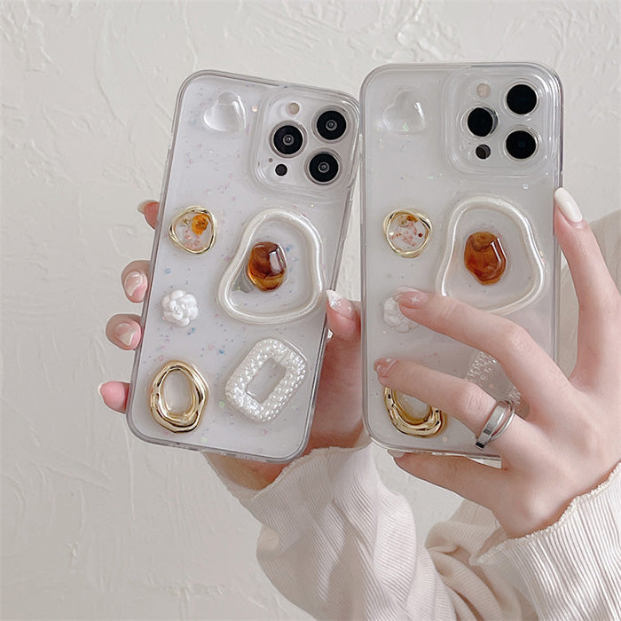 VILZSTUDIOS Stylish heart mirror iPhone case