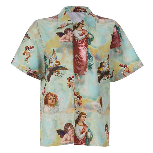 VILZSTUDIOS Ethereal Angel Graphic Shirt from VILZSTUDIOS