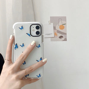 VILZSTUDIOS Transparent phone case with butterfly design