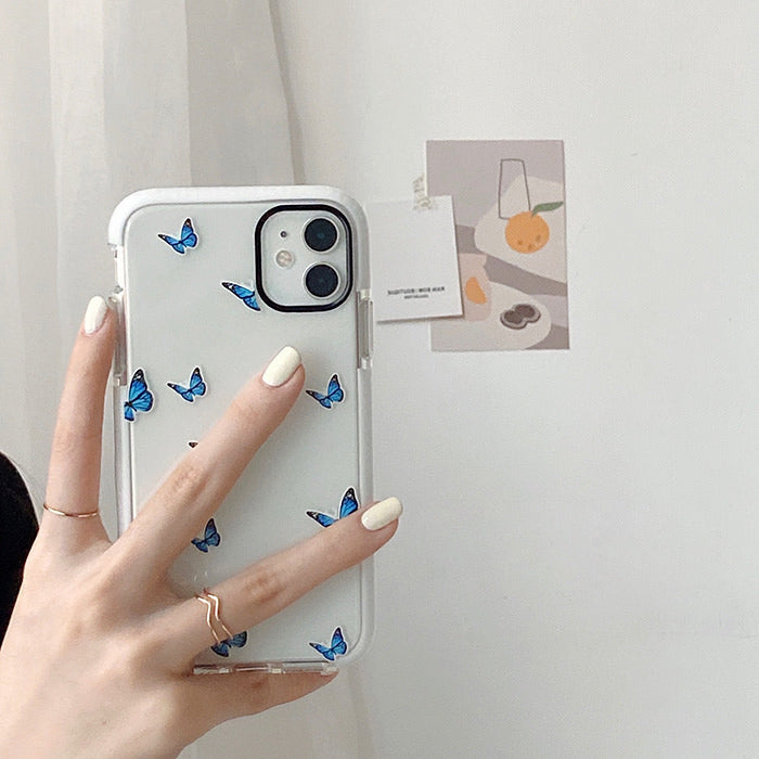 VILZSTUDIOS Transparent phone case with butterfly design