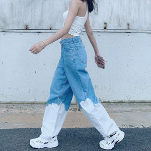 VILZSTUDIOS Faded vibe denim jeans for streetwear style