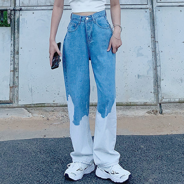 VILZSTUDIOS Faded vibe denim jeans for streetwear style