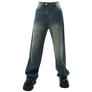 VILZSTUDIOS Wide leg denim jeans for casual streetwear style