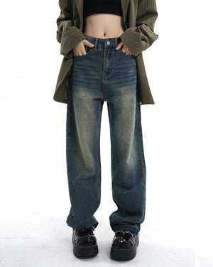 VILZSTUDIOS Wide leg denim jeans for casual streetwear style
