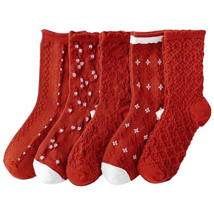VILZSTUDIOS Red socks for festive occasions