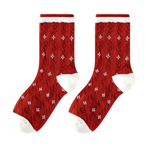 VILZSTUDIOS Red socks for festive occasions