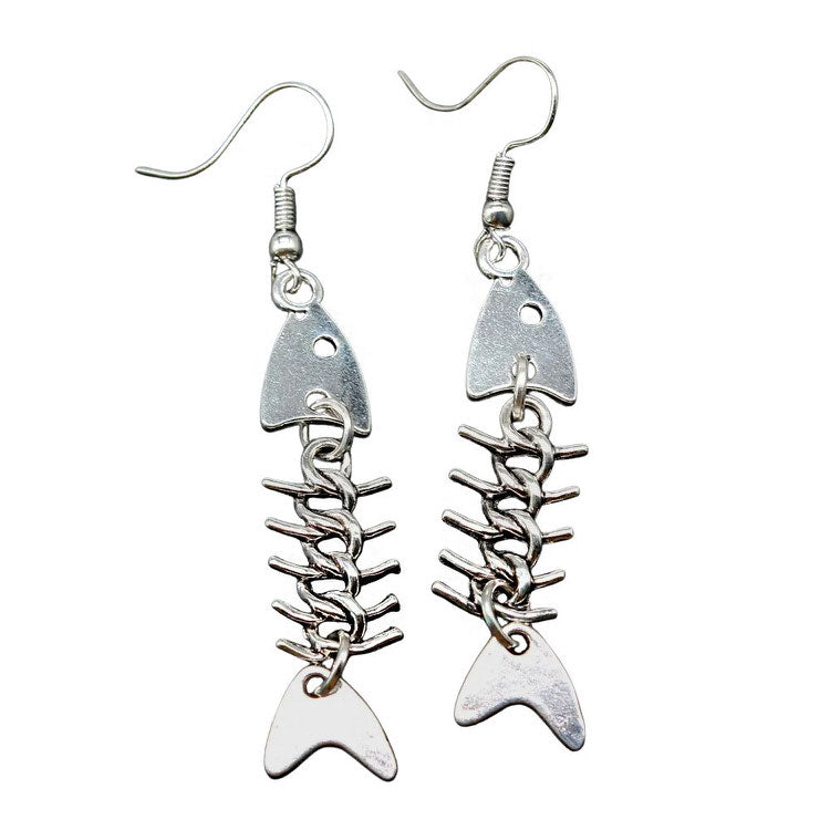 VILZSTUDIOS Stylish fish bone dangle earrings