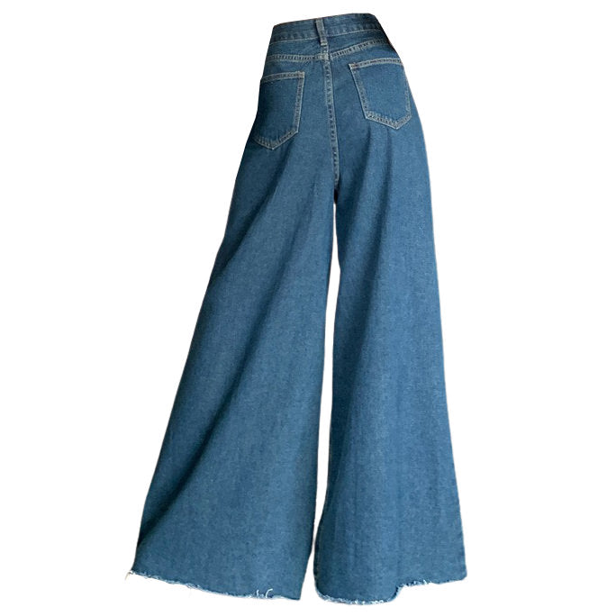 VILZSTUDIOS Flared denim jeans with low-rise fit and front pockets