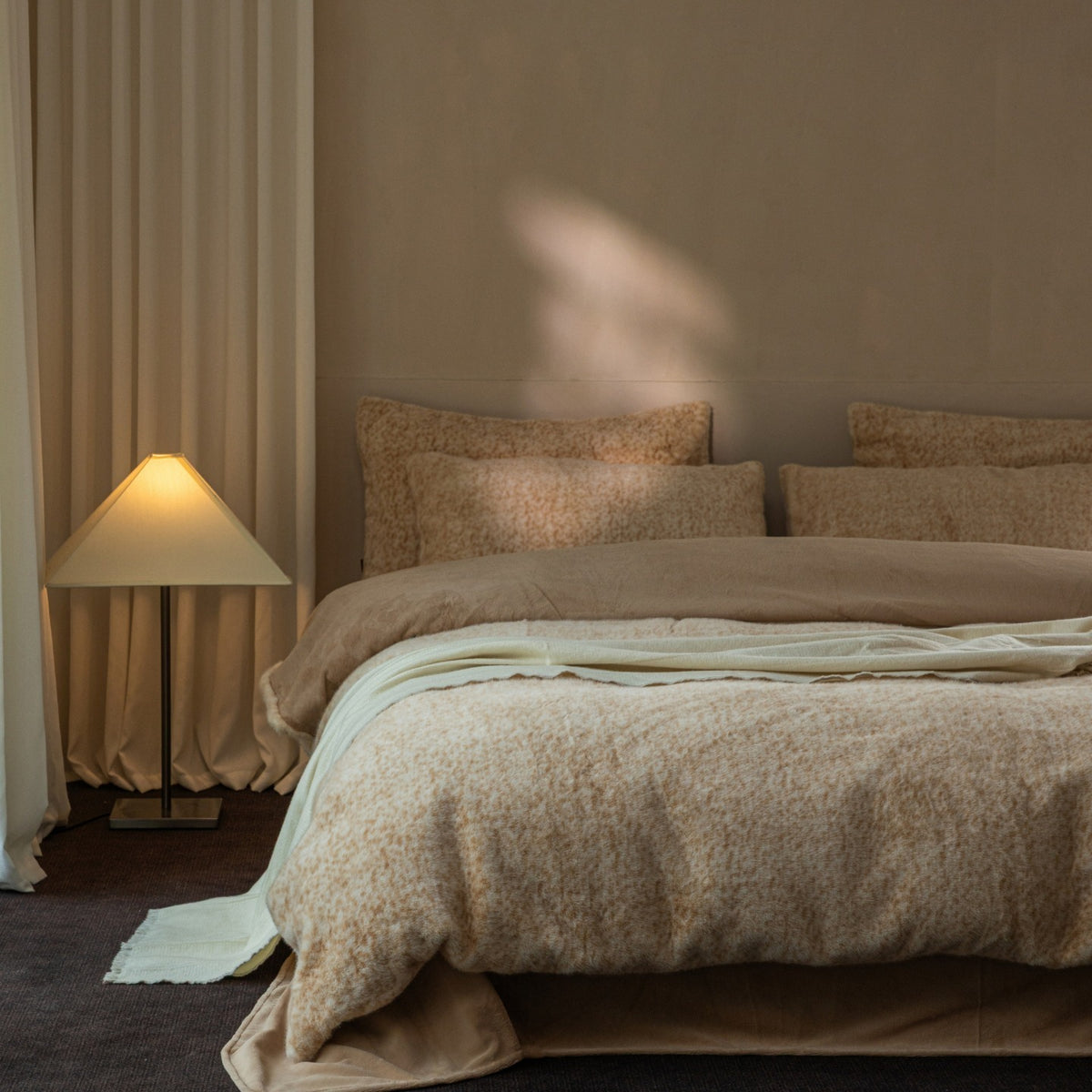 Flecked Fleece Bedding Set