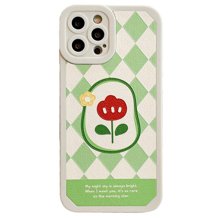 VILZSTUDIOS Floral Argyle iPhone protective case