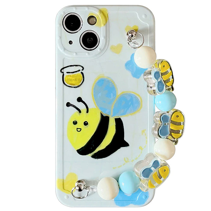 VILZSTUDIOS Stylish phone case with floral and bee design