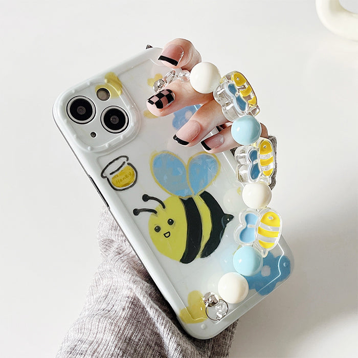 VILZSTUDIOS Stylish phone case with floral and bee design