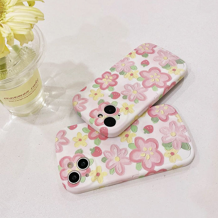 VILZSTUDIOS Floral and berry design iPhone cover