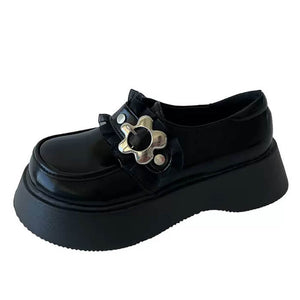 VILZSTUDIOS Floral buckle chunky platforms for trendy streetwear
