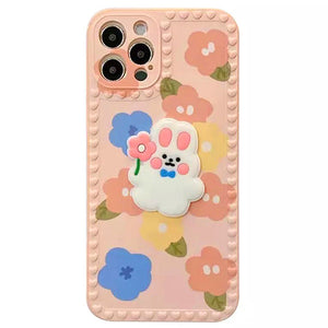 VILZSTUDIOS Floral Bunny Phone Cover for iPhone