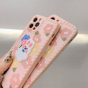 VILZSTUDIOS Floral Bunny Phone Cover for iPhone