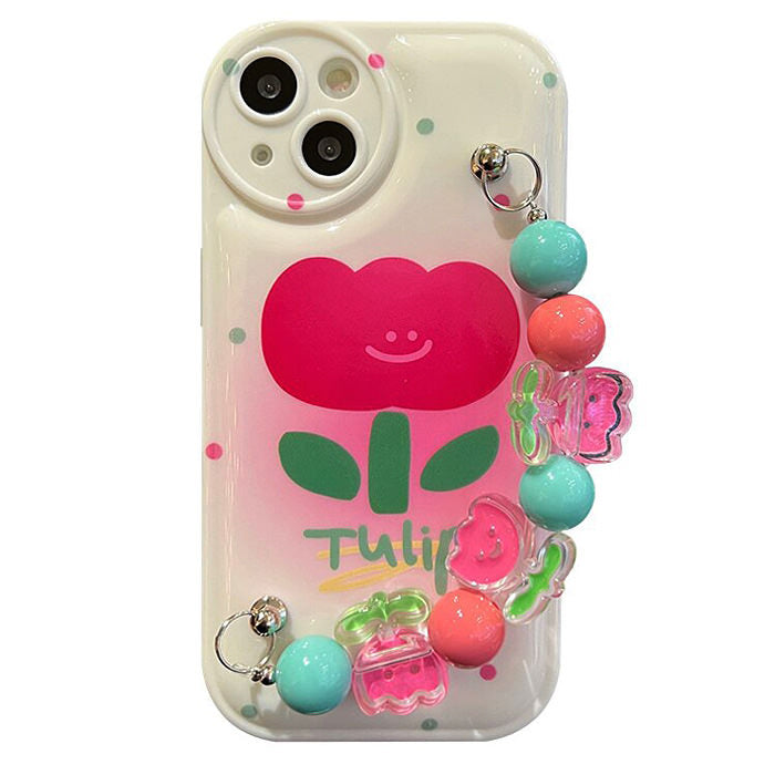 VILZSTUDIOS Stylish floral chain iPhone case for trendy protection