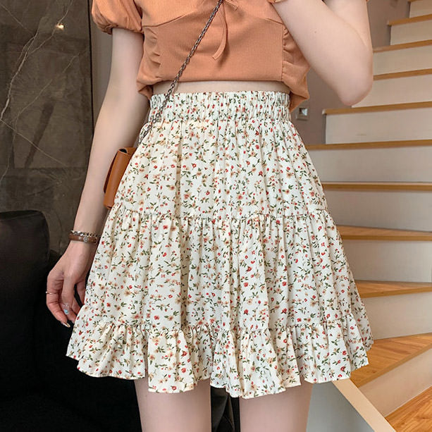VILZSTUDIOS Floral midi skirt from VILZSTUDIOS