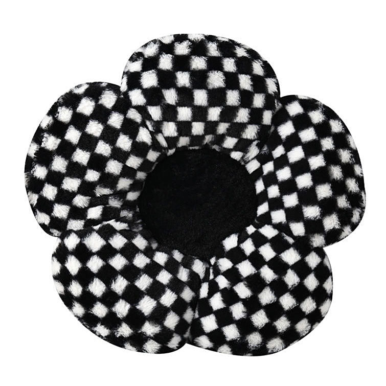 VILZSTUDIOS Floral checkered shaped pillow