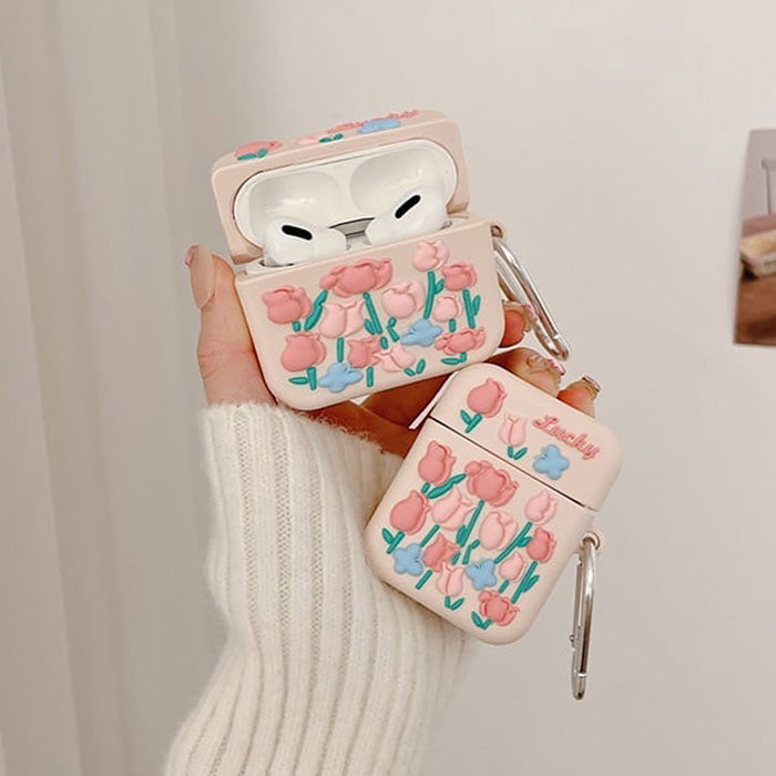 VILZSTUDIOS Trendy AirPods case with floral design
