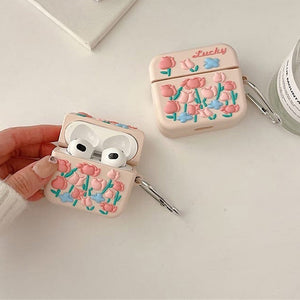 VILZSTUDIOS Trendy AirPods case with floral design