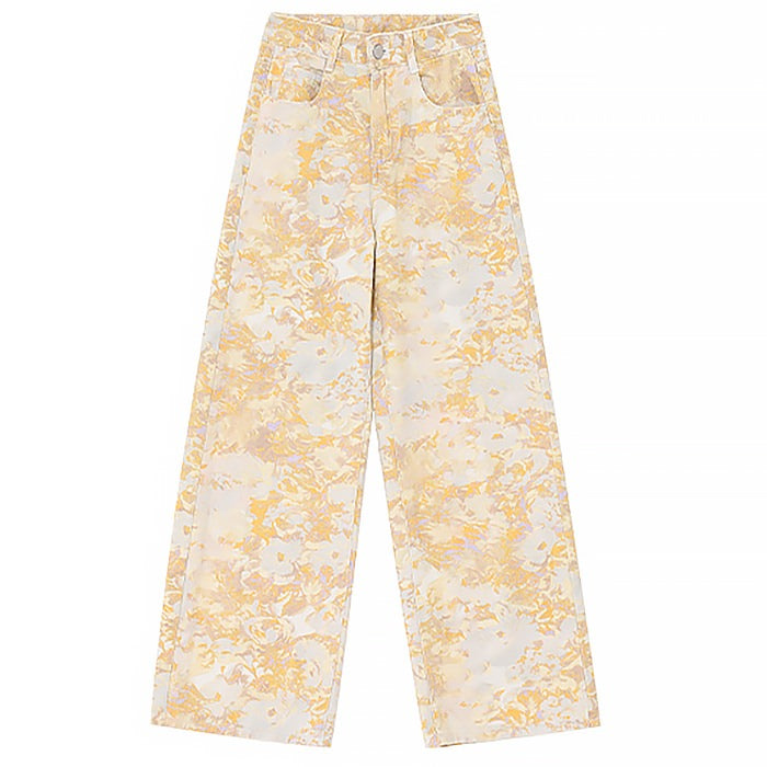 VILZSTUDIOS Floral baggy pants with a wide-leg silhouette