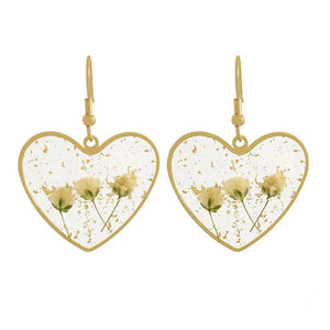 VILZSTUDIOS Floral heart earrings for stylish accessories