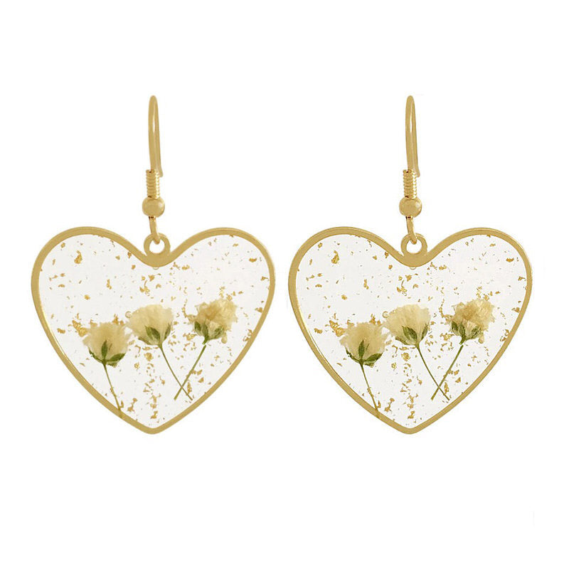 VILZSTUDIOS Floral heart earrings for stylish accessories