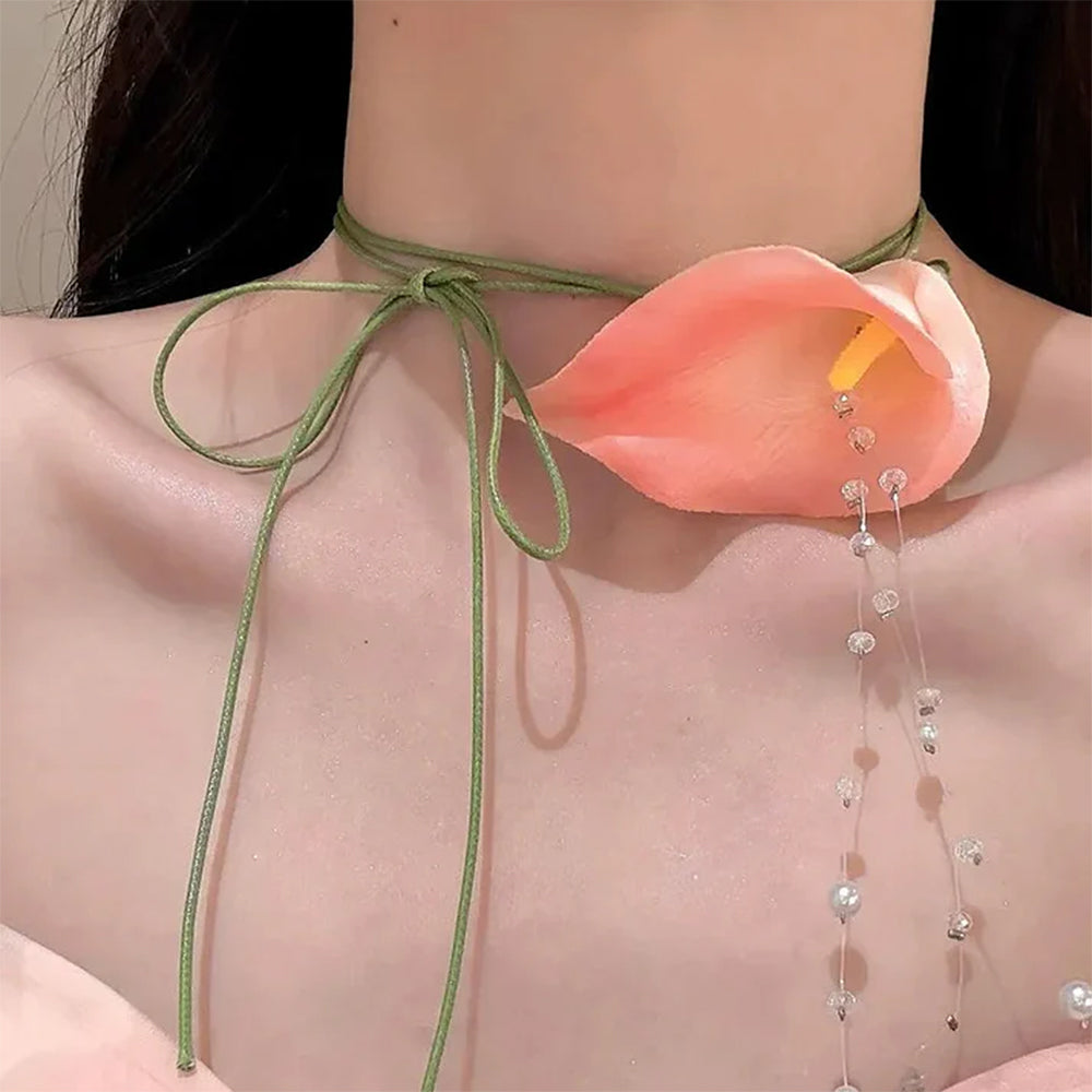 VILZSTUDIOS Floral inspired chic choker accessory