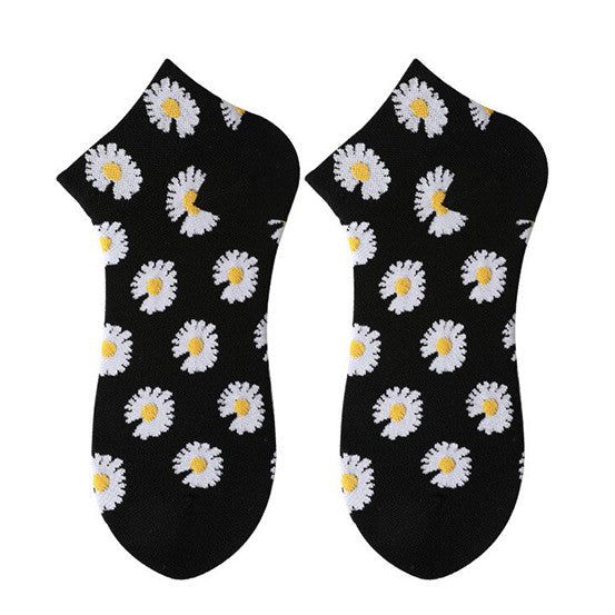 VILZSTUDIOS Floral-inspired cozy socks for casual wear