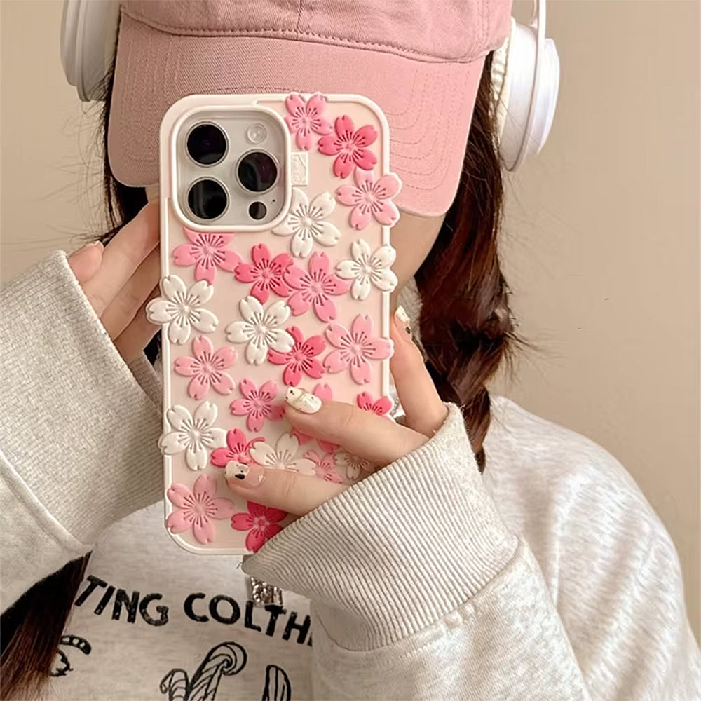 VILZSTUDIOS Floral iPhone case with cherry blossom design