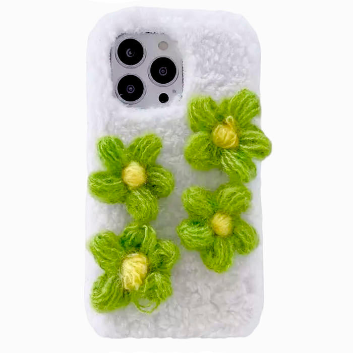 VILZSTUDIOS Floral knit iPhone cover for stylish phone protection