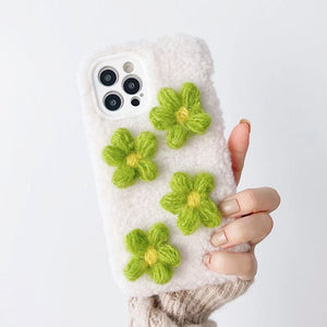 VILZSTUDIOS Floral knit iPhone cover for stylish phone protection