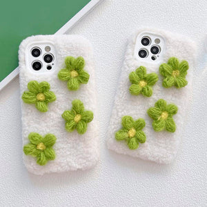 VILZSTUDIOS Floral knit iPhone cover for stylish phone protection