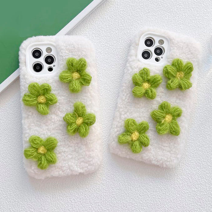 VILZSTUDIOS Floral knit iPhone cover for stylish phone protection