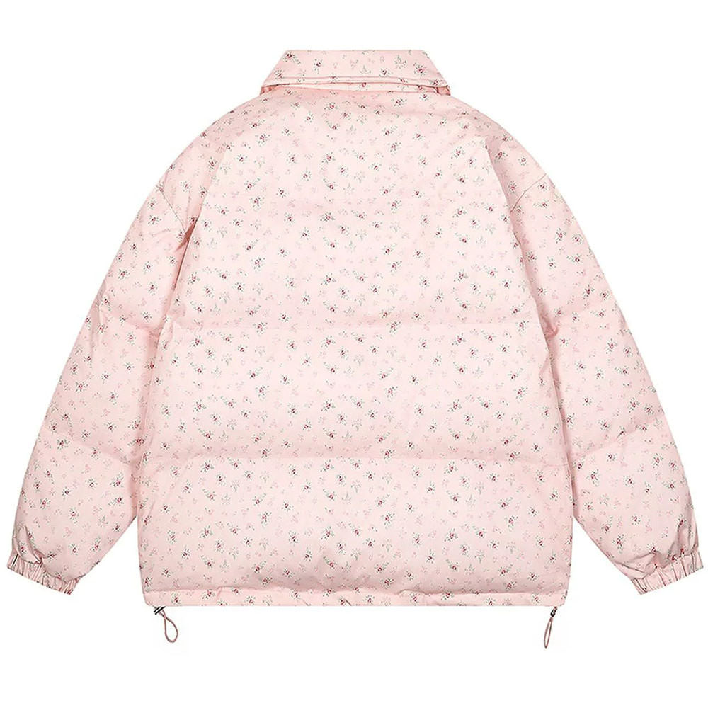 VILZSTUDIOS Floral padded oversized jacket for fashion enthusiasts